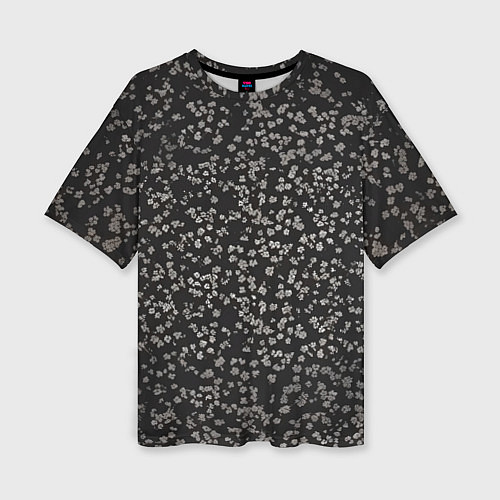 Женская футболка оверсайз Цветочки вишни / 3D-принт – фото 1