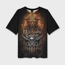 Женская футболка оверсайз Baldurs Gate 3 demon