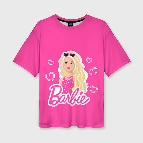 Женская футболка оверсайз Кукла Барби / 3D-принт – фото 1