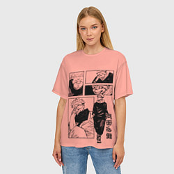 Футболка оверсайз женская Разнообразный Суккуна - Магическая битва, цвет: 3D-принт — фото 2