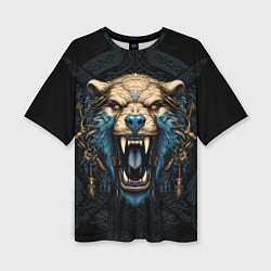 Женская футболка оверсайз Скандинавский медведь