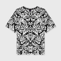 Женская футболка оверсайз Floral pattern - irezumi - neural network