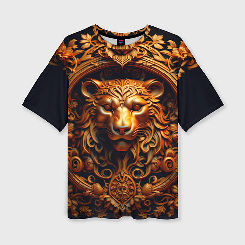 Женская футболка оверсайз Медведь узор / 3D-принт – фото 1