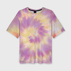 Женская футболка оверсайз Tie-Dye дизайн