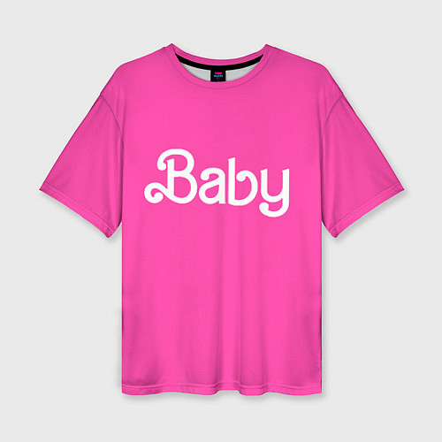 Женская футболка оверсайз Барби ребенок / 3D-принт – фото 1