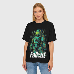 Футболка оверсайз женская Fallout poster style, цвет: 3D-принт — фото 2