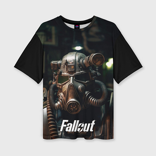 Женская футболка оверсайз Fallout man / 3D-принт – фото 1