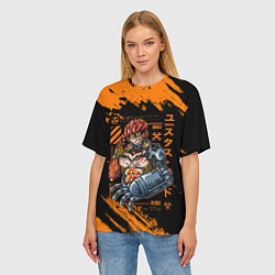Футболка оверсайз женская Киборг Юстасс Кид - One Piece, цвет: 3D-принт — фото 2
