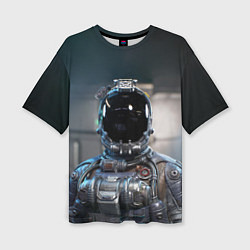 Женская футболка оверсайз Starfield astronaut