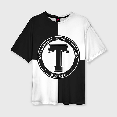 Женская футболка оверсайз ФК Торпедо / 3D-принт – фото 1