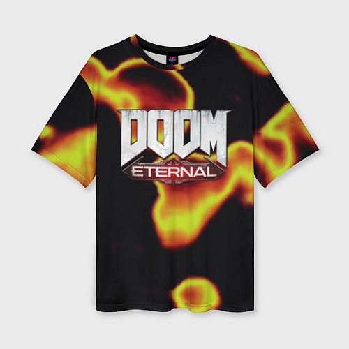 Женская футболка оверсайз Doom eternal mars / 3D-принт – фото 1
