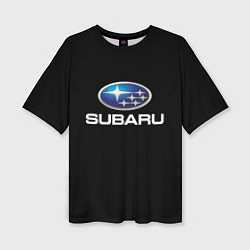 Футболка оверсайз женская Subaru sport auto car, цвет: 3D-принт