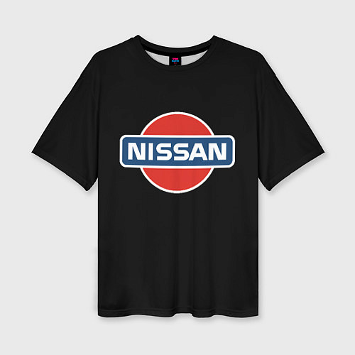 Женская футболка оверсайз Nissan auto / 3D-принт – фото 1