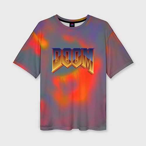 Женская футболка оверсайз Дум планета марс / 3D-принт – фото 1