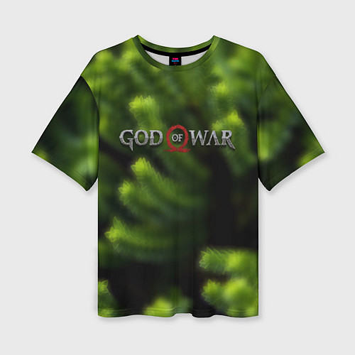 Женская футболка оверсайз God of war scandinavia / 3D-принт – фото 1