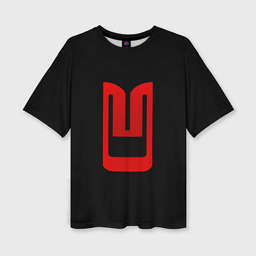 Женская футболка оверсайз Москвич лого авто / 3D-принт – фото 1