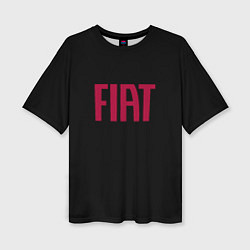 Женская футболка оверсайз Fiat sport auto brend