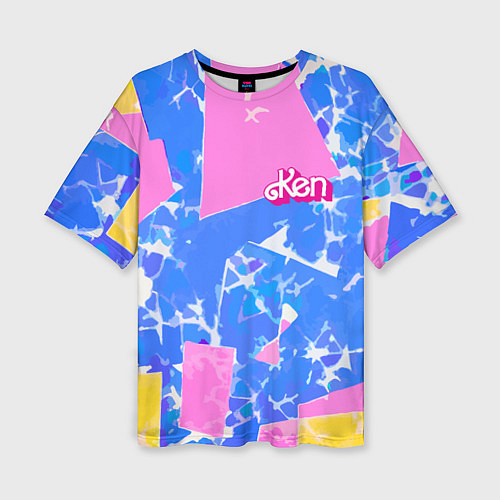 Женская футболка оверсайз Кен - друг Барби / 3D-принт – фото 1