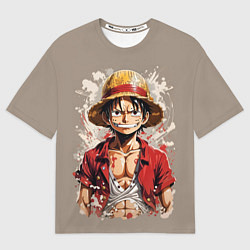 Футболка оверсайз женская Монки Ди Руфи - One Piece, цвет: 3D-принт