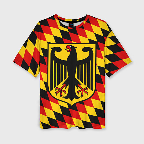Женская футболка оверсайз Germany / 3D-принт – фото 1