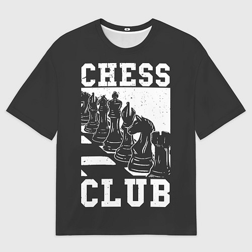 Женская футболка оверсайз Шахматный клуб / 3D-принт – фото 1