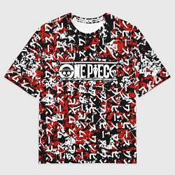 Футболка оверсайз женская One Piece logo, цвет: 3D-принт
