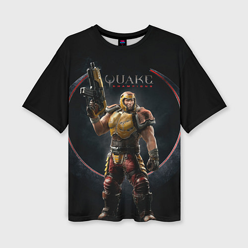 Женская футболка оверсайз Quake - Ranger / 3D-принт – фото 1
