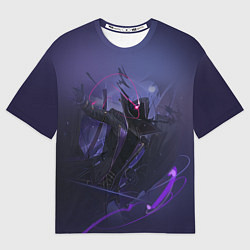 Футболка оверсайз женская Восхождение в тени - слизь, цвет: 3D-принт