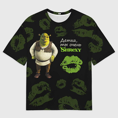 Женская футболка оверсайз Shrexy Shrek / 3D-принт – фото 1