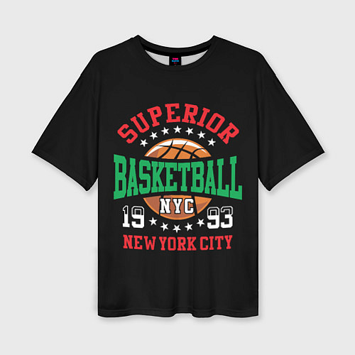 Женская футболка оверсайз Superior basketball / 3D-принт – фото 1