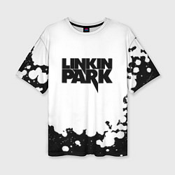 Женская футболка оверсайз Linkin park black album