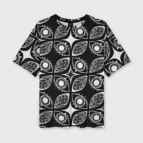 Женская футболка оверсайз Глазики-сглазики / 3D-принт – фото 1