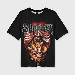 Женская футболка оверсайз Slipknot - maggots