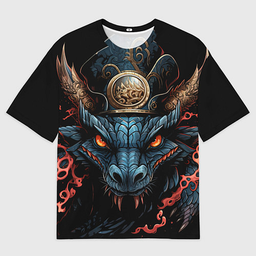 Женская футболка оверсайз Морозный владыка дракон / 3D-принт – фото 1