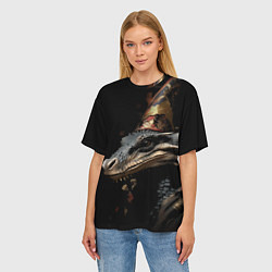 Футболка оверсайз женская Хранитель нового года, цвет: 3D-принт — фото 2