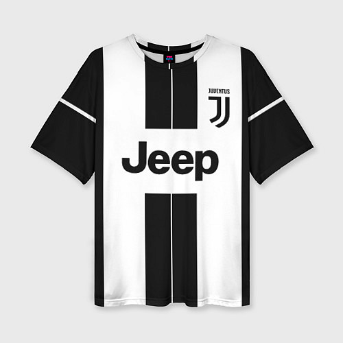 Женская футболка оверсайз Juventus collection / 3D-принт – фото 1