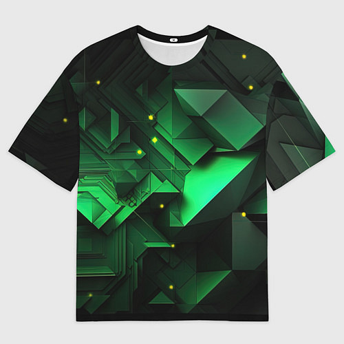 Женская футболка оверсайз Визуальные иллюзии в геометрии / 3D-принт – фото 1