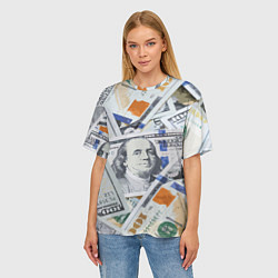 Футболка оверсайз женская Сто зеленых, цвет: 3D-принт — фото 2