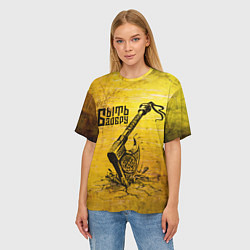 Футболка оверсайз женская Топор добра, цвет: 3D-принт — фото 2