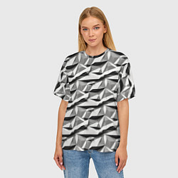 Футболка оверсайз женская Камни, цвет: 3D-принт — фото 2