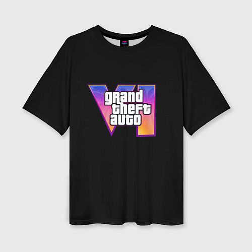 Женская футболка оверсайз Gta 6 logo / 3D-принт – фото 1