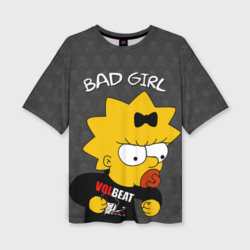 Женская футболка оверсайз Bad girl Мэгги / 3D-принт – фото 1
