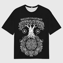 Женская футболка оверсайз Хвала богам и предкам нашим