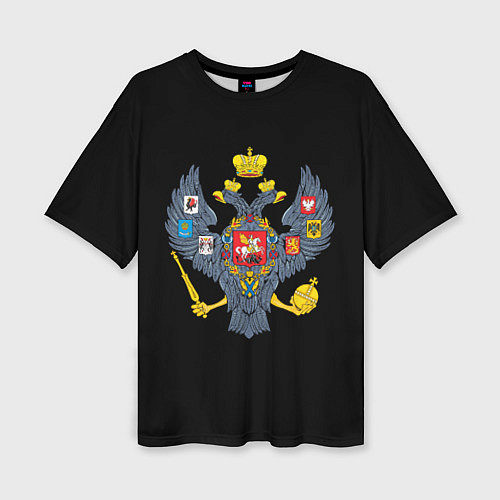 Женская футболка оверсайз Держава герб Российской империи / 3D-принт – фото 1