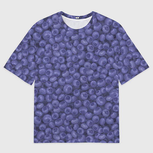 Женская футболка оверсайз Черника ягода / 3D-принт – фото 1
