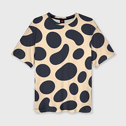 Женская футболка оверсайз Пятнышки леопарда
