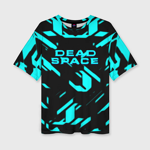 Женская футболка оверсайз Dead space айзек стиль неоновая броня / 3D-принт – фото 1