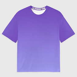 Женская футболка оверсайз Светлый фиолетовый градиент