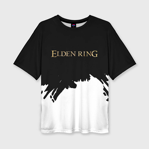 Женская футболка оверсайз Elden ring gold / 3D-принт – фото 1