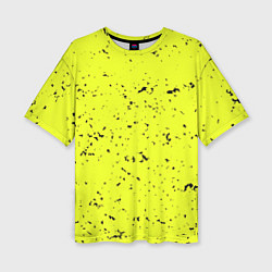 Женская футболка оверсайз Лимонная текстура